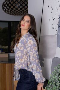 Seeking Lola Full Of Life Sky Garden Top