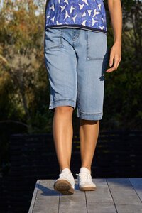 Memo Denim Utility Shorts