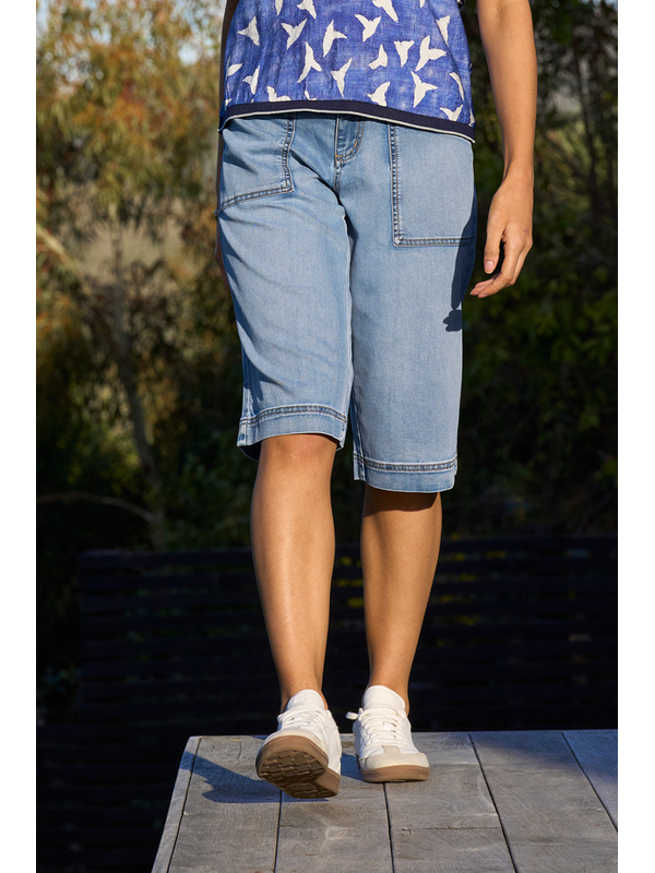Memo Denim Utility Shorts
