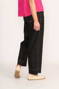 Oh Three Wide Leg Contrast Stitch Pant