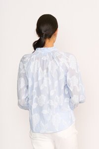 Foil Just Chillin' Floral Stripe Top