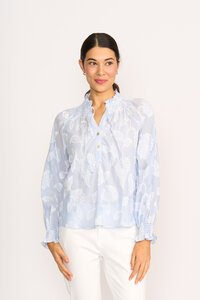 Foil Just Chillin' Floral Stripe Top