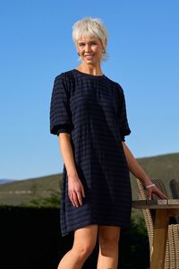 Preen For Shirr Stripe Dress