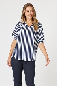 Threadz Harlequin Stripe Top