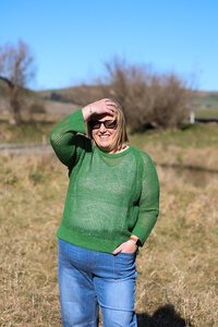 Foil Raglan Sweater