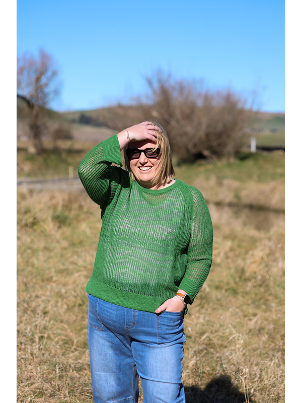 Foil Raglan Sweater