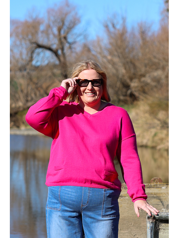 Foil Easy Fit V Sweater