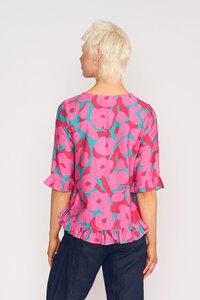 Foil Scoop Hem Top