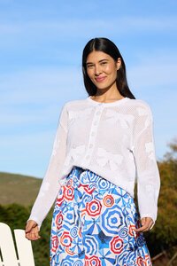 Foil Bunch Of Bows Cardigan