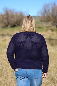 Foil Bunch Of Bows Cardigan