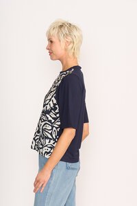 Memo Combo Elbow Sleeve Top