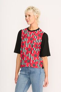 Memo Combo Elbow Sleeve Top