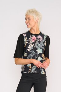 Memo Combo Elbow Sleeve Top