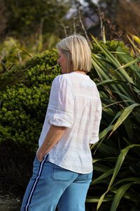 Oh Three Check + Lace Blouse