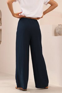 Iris Maxi Navy Wide Leg Pants