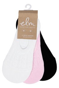Elm Jacquard 3 Pack Socks