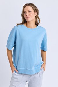 Elm Mandy SS Sweat Dusky Blue