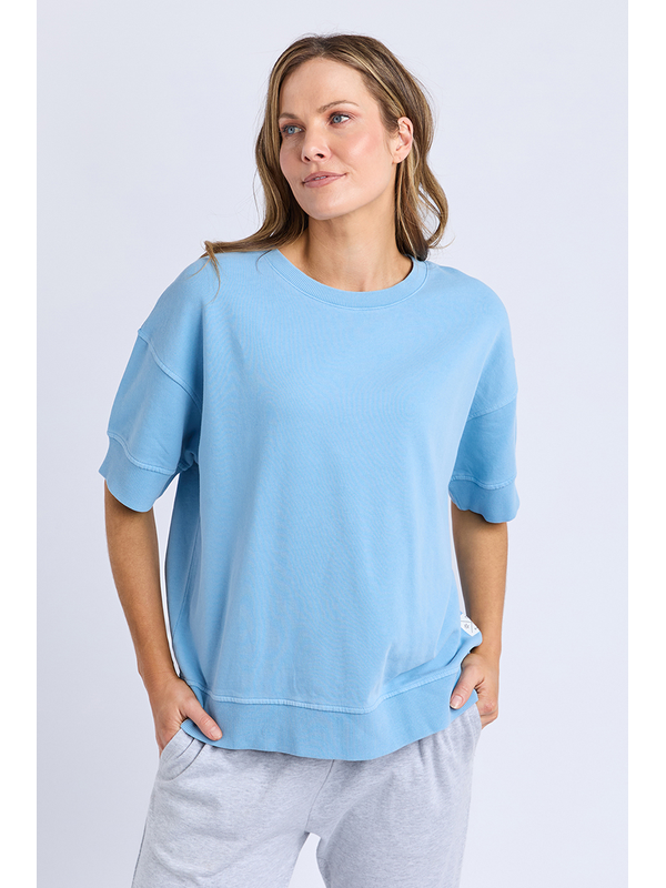 Elm Mandy SS Sweat Dusky Blue