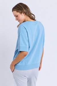 Elm Mandy SS Sweat Dusky Blue