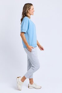 Elm Mandy SS Sweat Dusky Blue