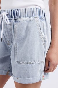 Elm Emma Relaxed Denim Short Light Blue Wash
