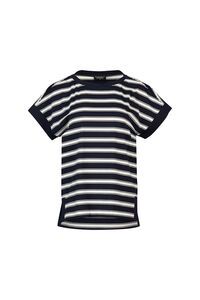 Vassalli Stepped Hem Stripe Top