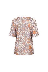 Vassalli Round Neck Elbow Sleeve Top - Tuscany