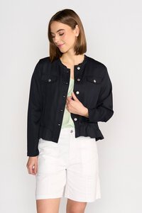 Vassalli Tencel Jacket With Frill Hem