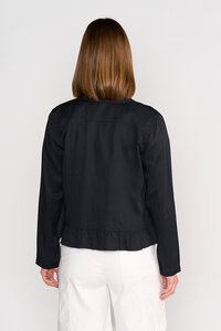 Vassalli Tencel Jacket With Frill Hem