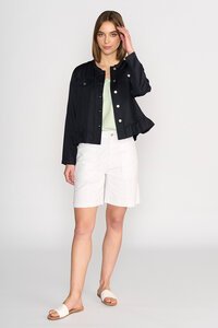 Vassalli Tencel Jacket With Frill Hem