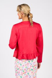 Vassalli Tencel Jacket With Frill Hem