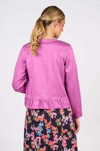 Vassalli Tencel Jacket With Frill Hem