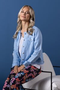 Vassalli Linen Viscose Frayed Seams Jacket