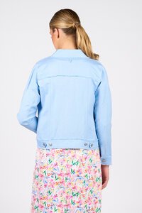 Vassalli Linen Viscose Frayed Seams Jacket