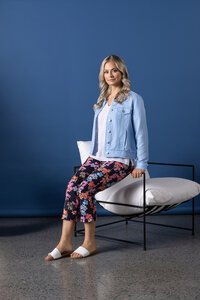 Vassalli Linen Viscose Frayed Seams Jacket