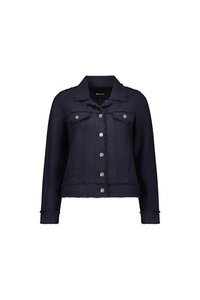 Vassalli Linen Viscose Frayed Seams Jacket