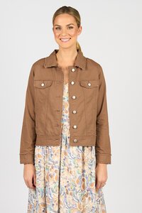 Vassalli Cotton Linen Frayed Seams Jacket