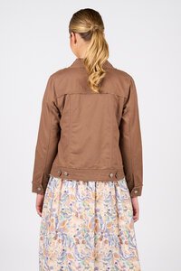 Vassalli Cotton Linen Frayed Seams Jacket