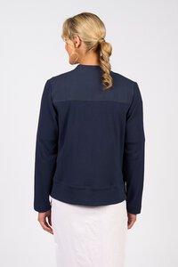 Vassalli Zip Up Jacket With Knit Panels