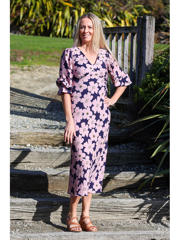 Seeking Lola Pansy Inviting Dress