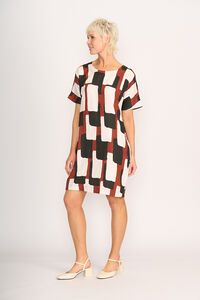 Preen Contrast Facing Shift Dress
