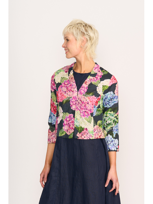 Foil Print Gather Together Jacket