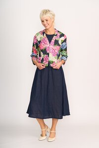 Foil Print Gather Together Jacket