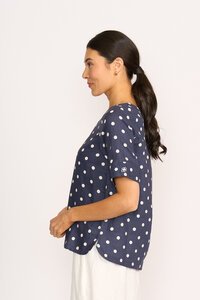 Foil Pleat Back Top