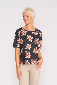 Foil Pleat Back Top