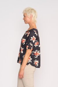 Foil Pleat Back Top