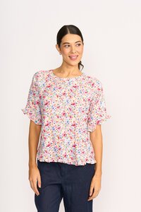 Preen Ruffles & Scoop Hem Top