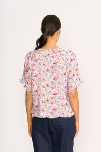Preen Ruffles & Scoop Hem Top