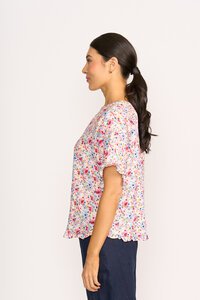 Preen Ruffles & Scoop Hem Top