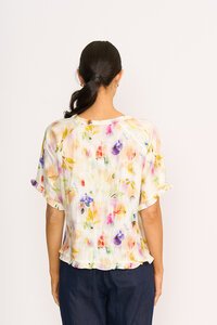 Preen Ruffles & Scoop Hem Top